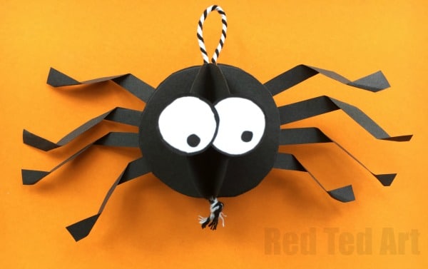 Easy d paper spider craft