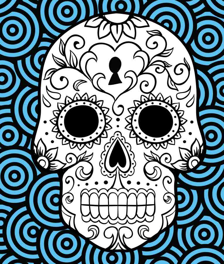Dia de los muertos day of the dead and sugar skull coloring book celebration edition