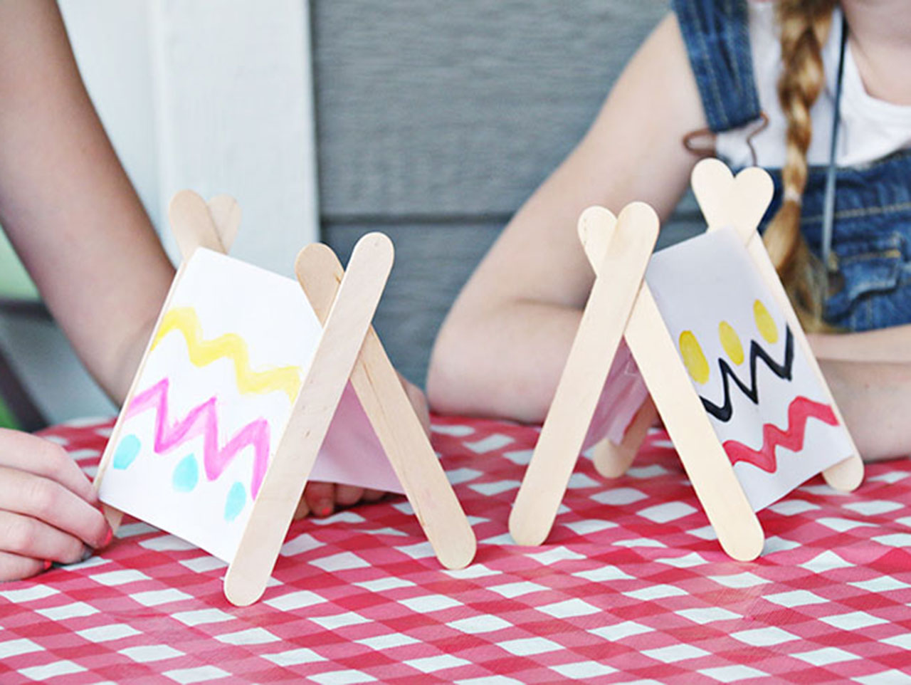 Watercolor paper tents