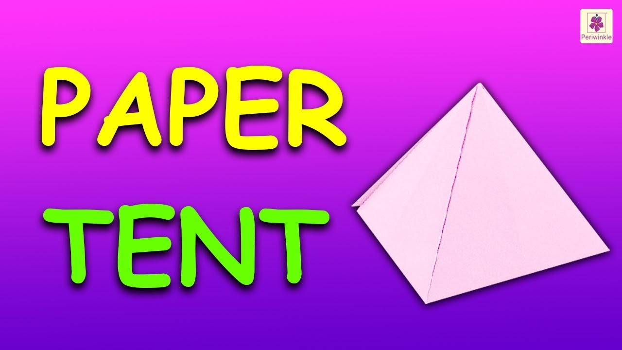 How to ake paper tent very easy origai tent diy tent for kids periwinkle