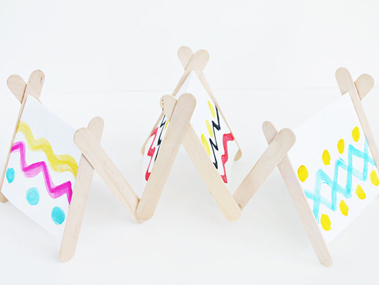 Watercolor paper tents