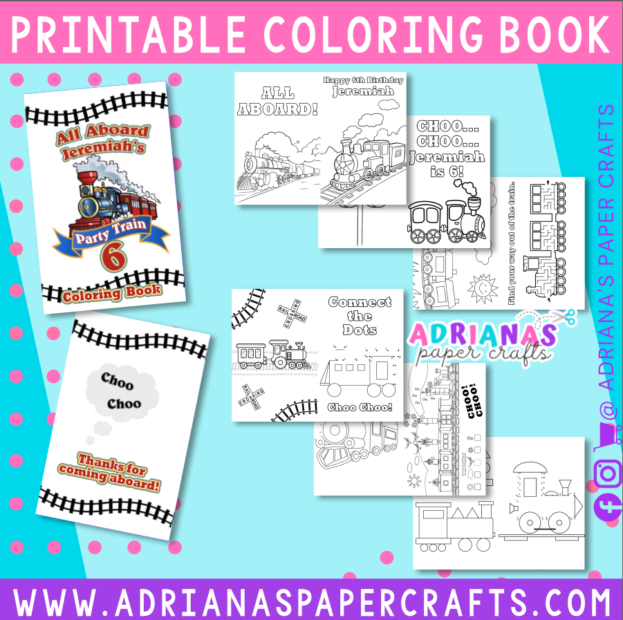 Printable coloring book â adrianas paper crafts