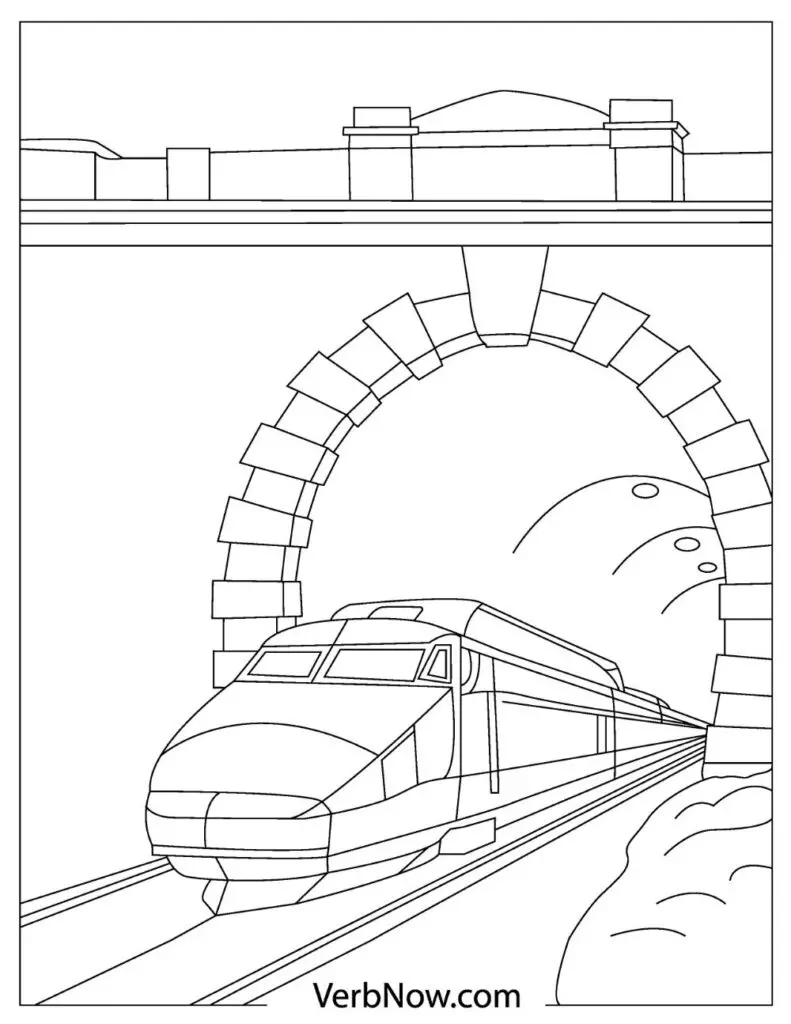Free train coloring pages your kids will love download pdfs