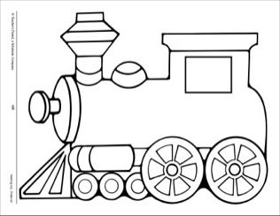 Train large pattern train coloring pages train crafts train template