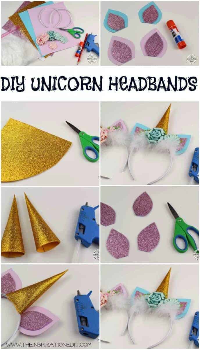 Gorgeous diy unicorn headband craft for kids