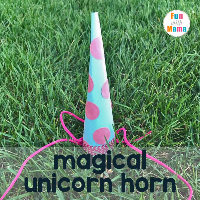 How to make a super easy unicorn horn for pretend play