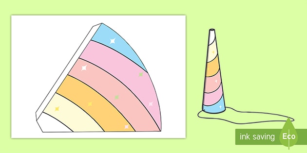 Unirn horn template teacher made