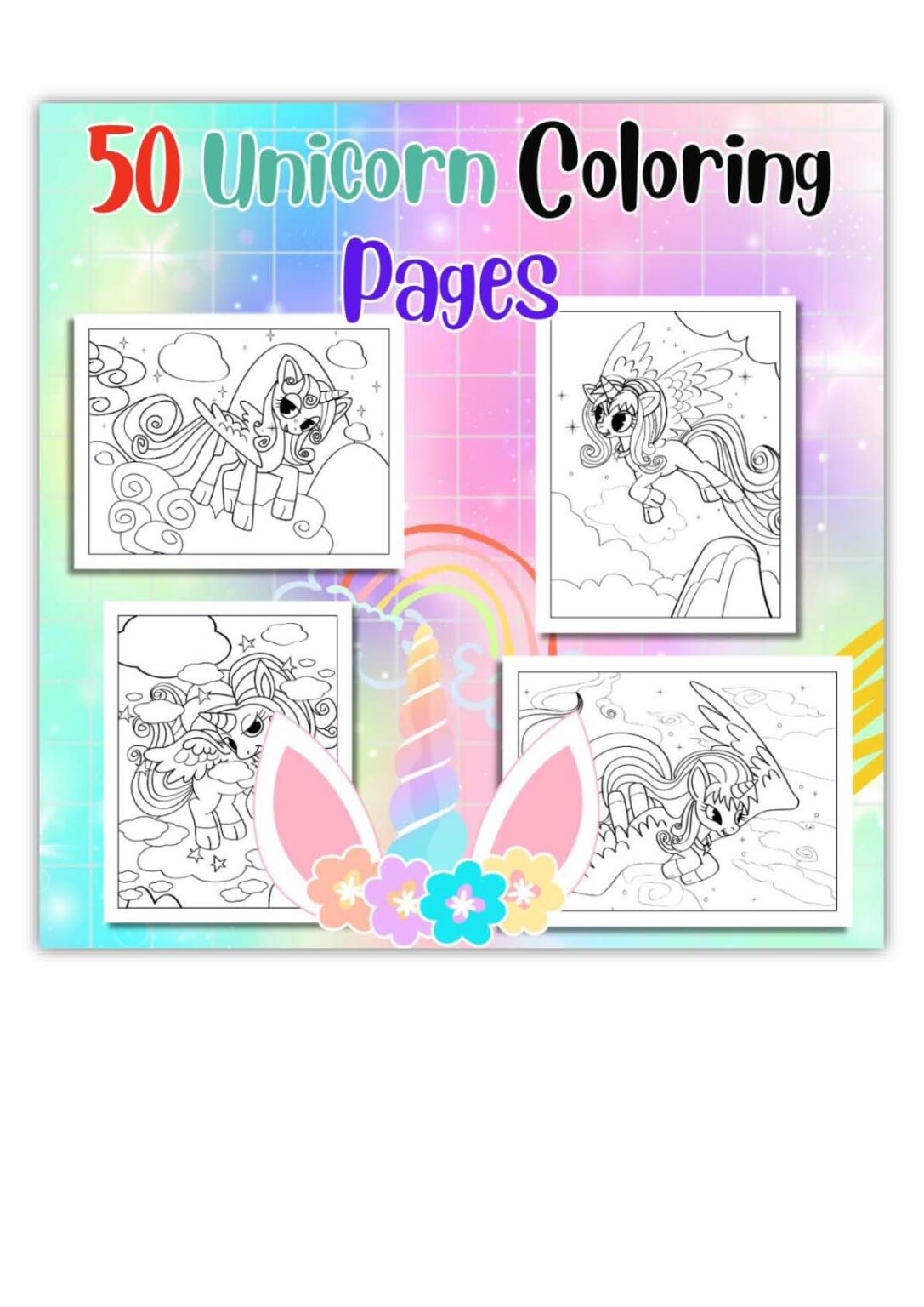 Cute unicorn coloring pages for kids made by teachers