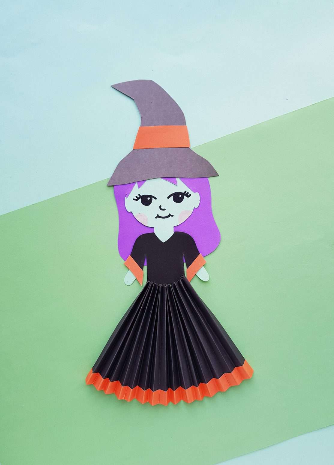 Paper witch craft for kids