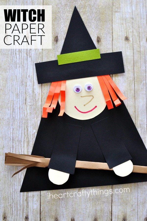 Witch paper craft for halloween