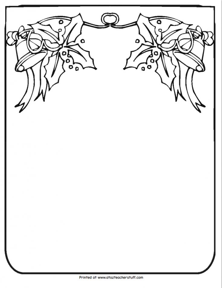 Christmas border writing paper christmas border page borders white christmas