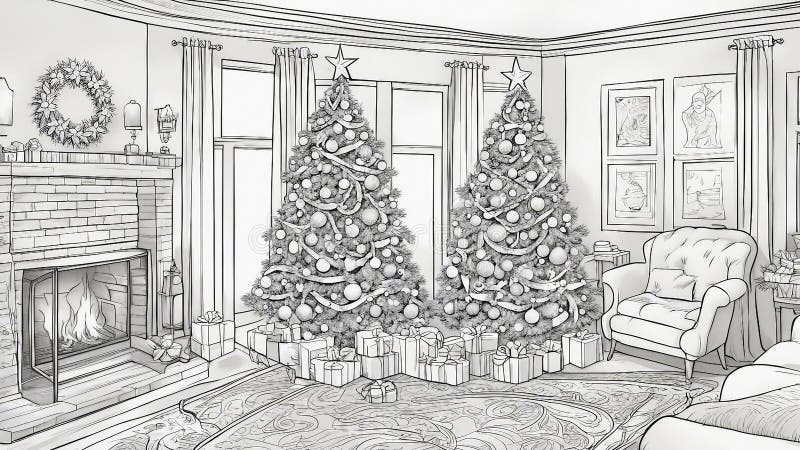 Christmas ornaments sketch black white stock illustrations â christmas ornaments sketch black white stock illustrations vectors clipart