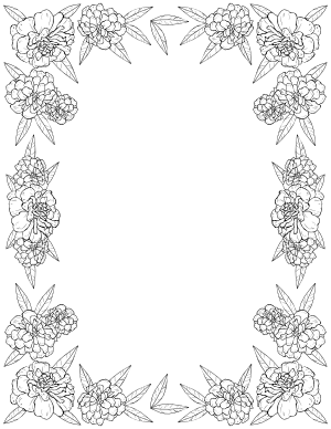 Free printable floral page borders