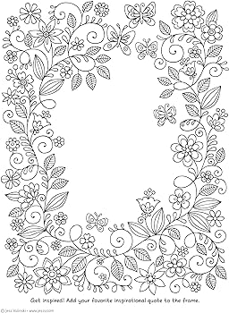 Notebook doodles flowers coloring activity book design originals inspiring floral designs beginner