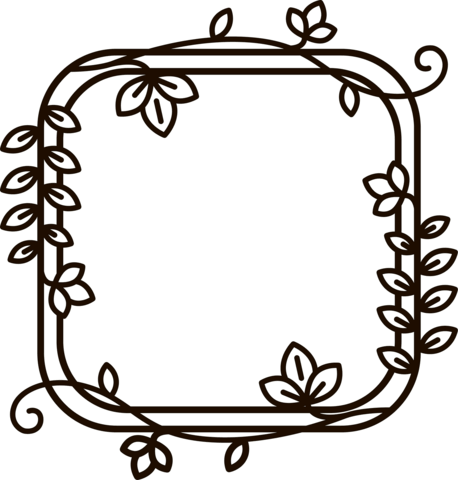 Floral border coloring page free printable coloring pages