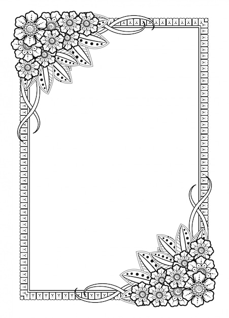 Coloring page border images