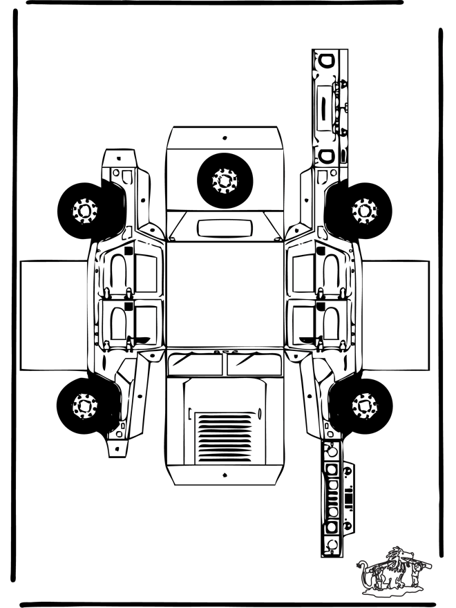 Papercraft hummer