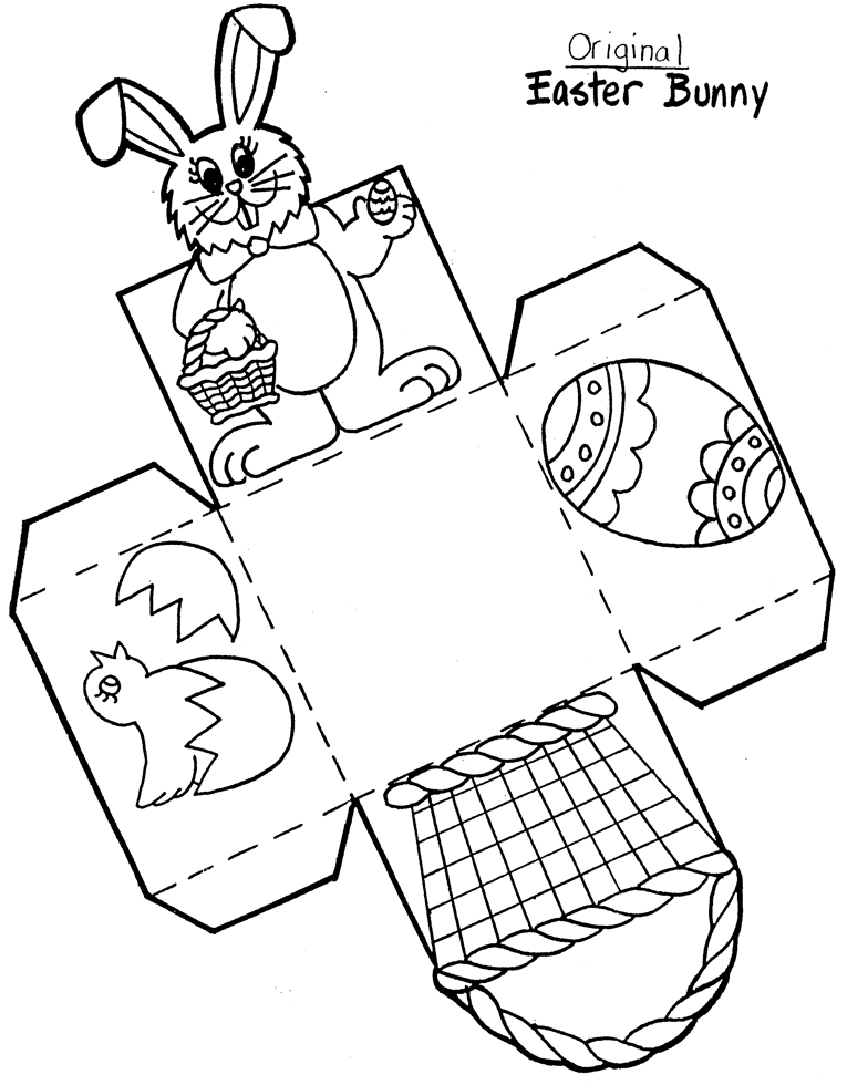 A cute little basket for the kiddos to color