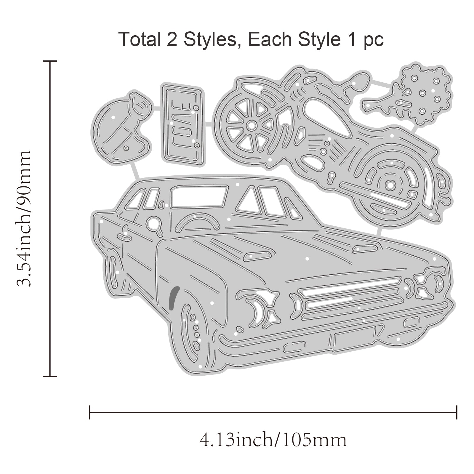 Car motorcycle license plate helmet flower carbon steel c