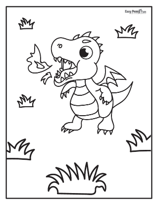 Dragon coloring pages