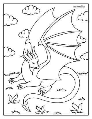 Dragon coloring pages
