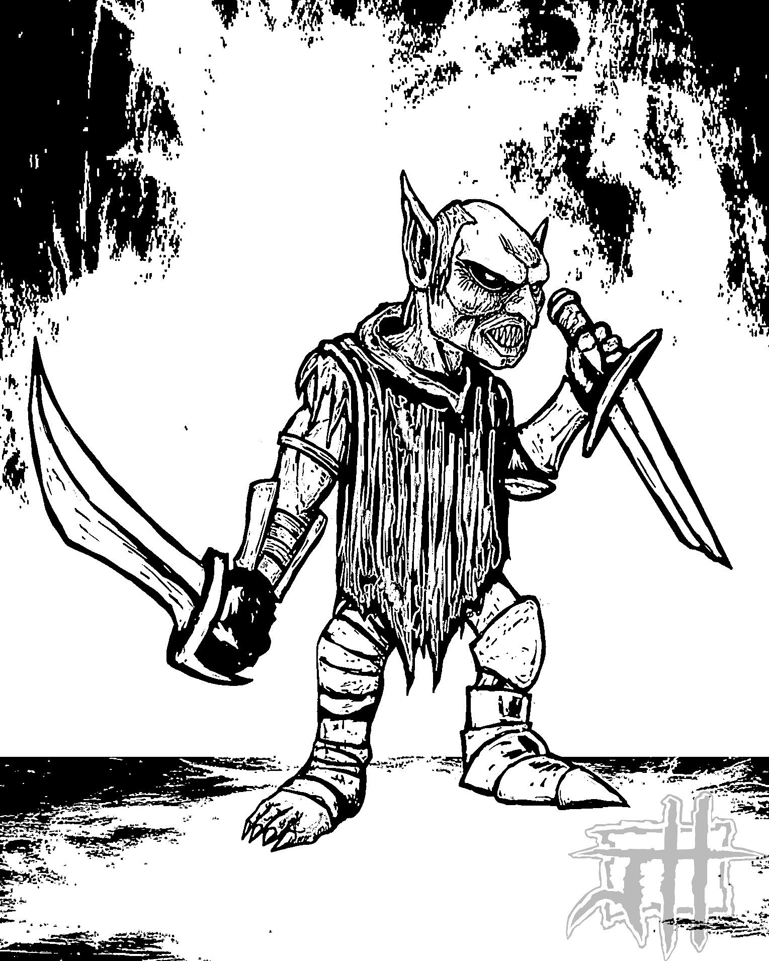 Jhillos making mork borg monsters on x a quickie line art version of a goblin for my uping paper mini set rpgart paperminis papercraft illustration goblin osr dnd rpg httpstcoiirbfalvxr