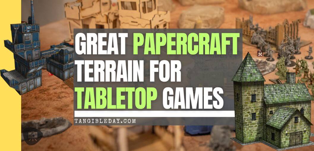 Great papercraft terrain for tabletop gaming easy mode