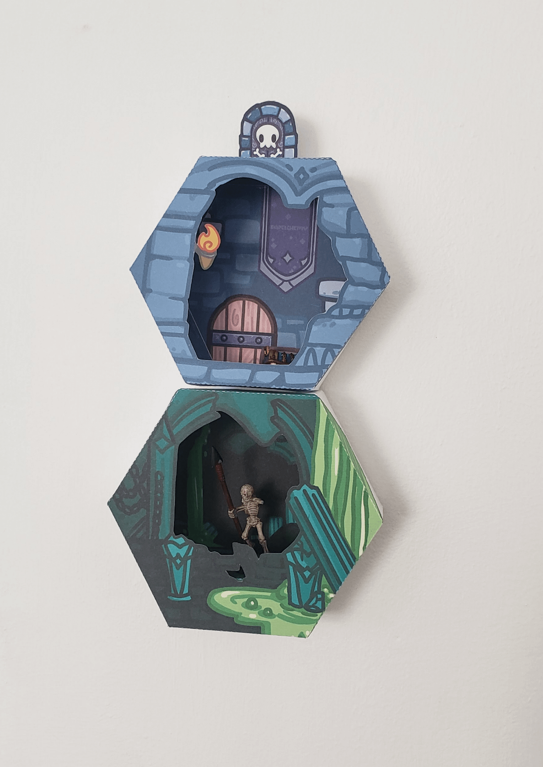 Oc working on some papercraft shelves to display my minis what do you think rdnd