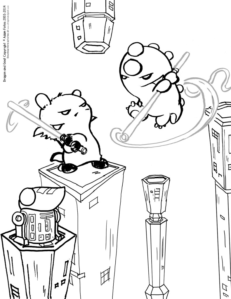 Activity pages â dragon and goat