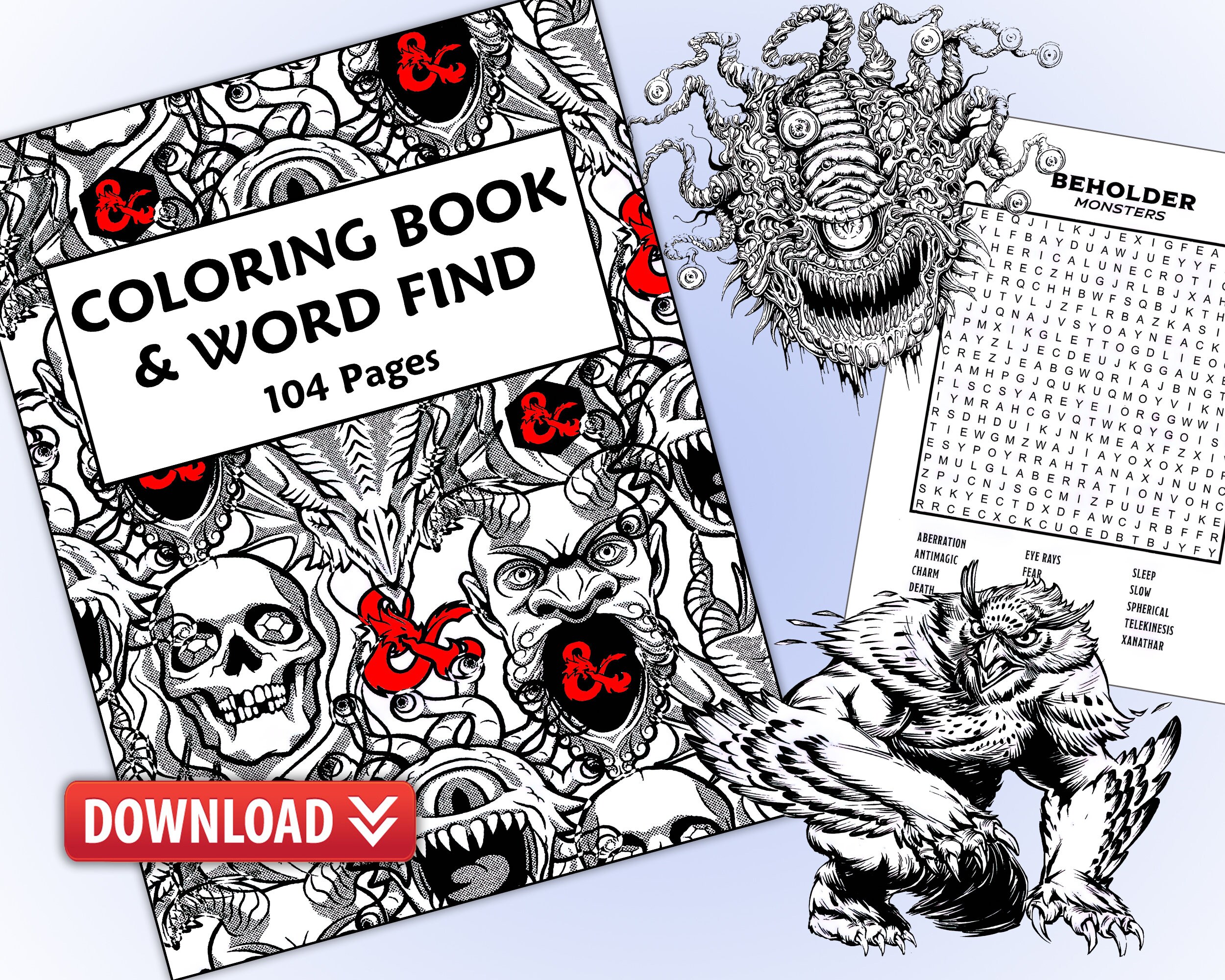 Coloring pages dungeons and dragons