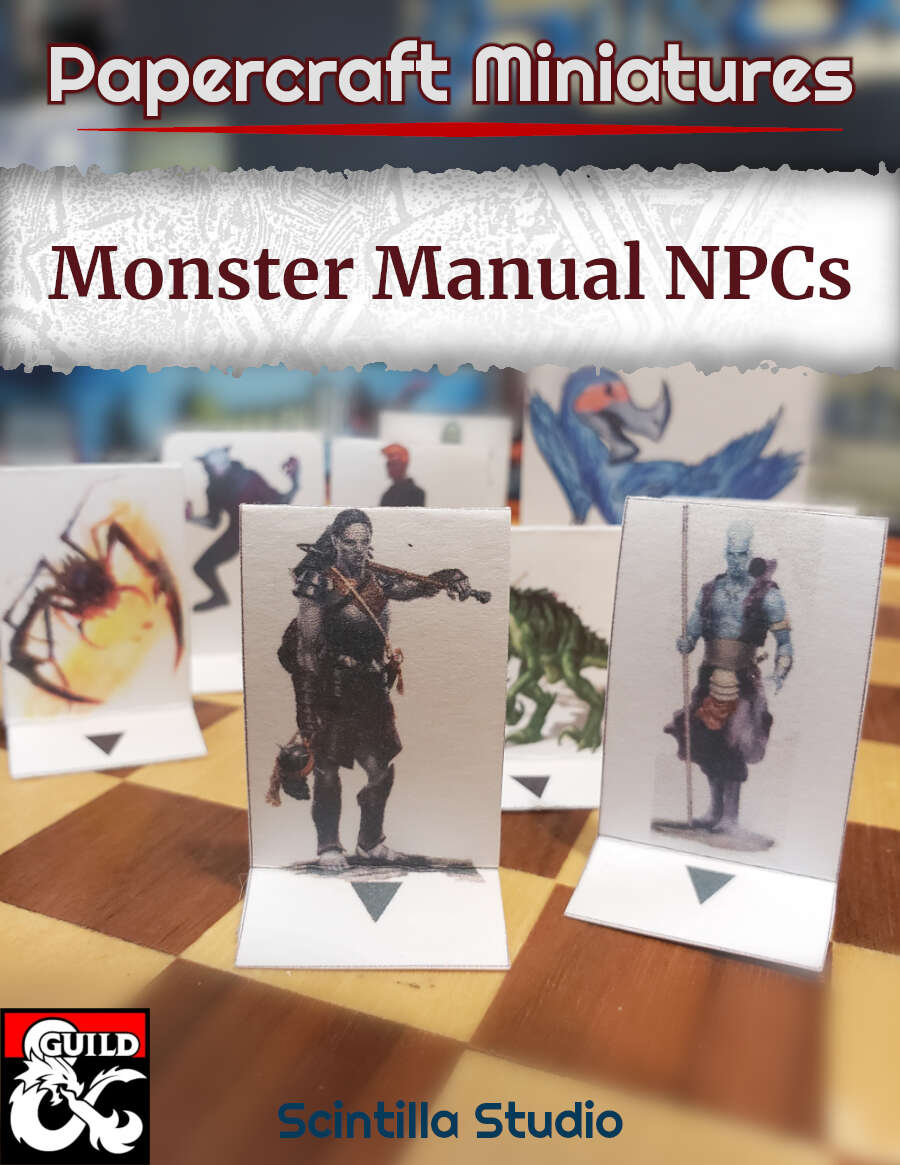 Papercraft minis npcs monster manual
