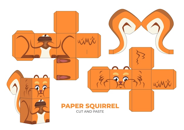 Papercraft template cat