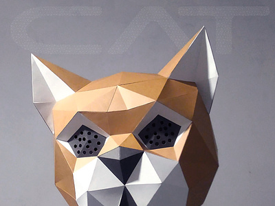 Mascara de gato papercraft by pepe cm on