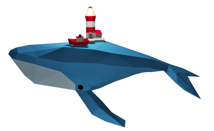 El gato papercraft d
