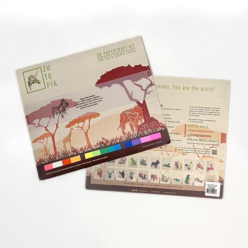 Standing cat d papercraft kit