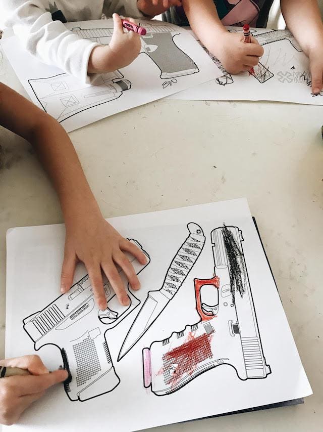 A firearm coloring book aims to make gun safety fun