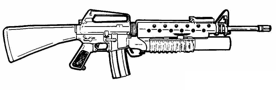Weapon coloring pages