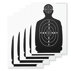 Pack paper shooting targets for range bulk silhouette for hunting handguns pistols rifles x in sports outdoors