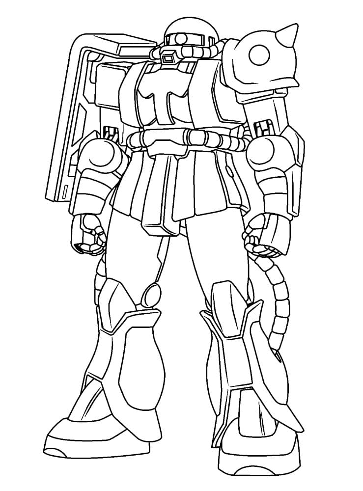 Printable gundam coloring pages