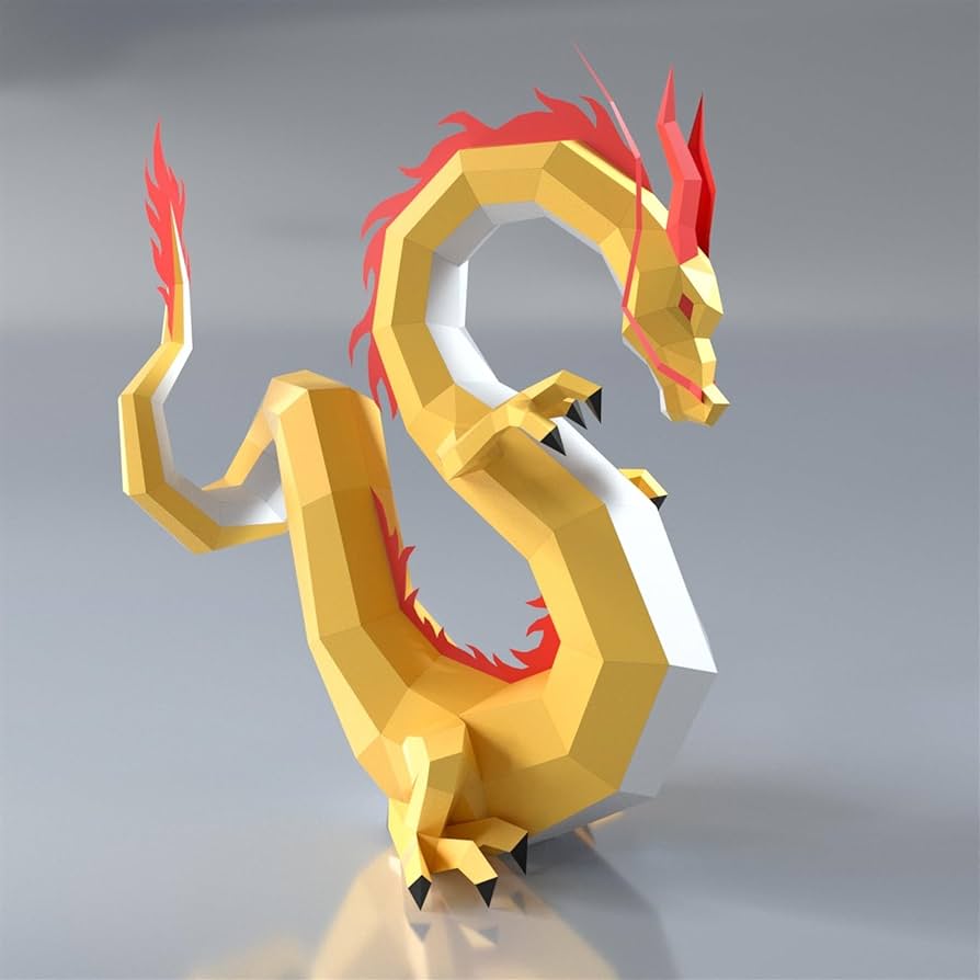 Dragon paper sculpturepre