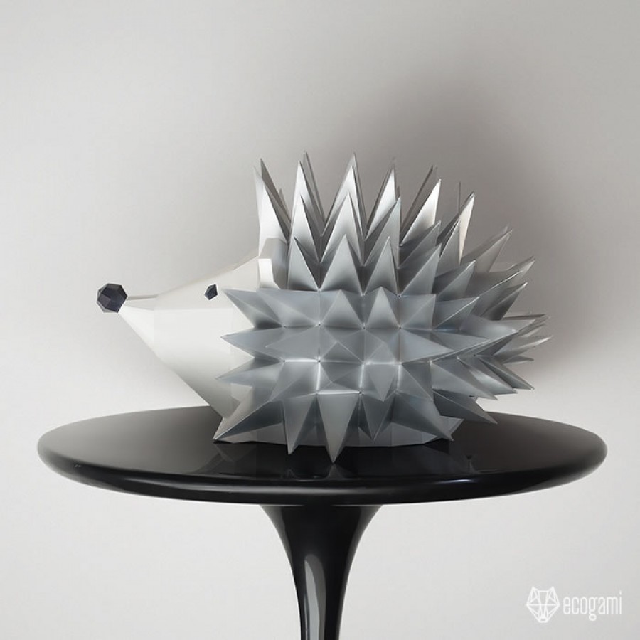 Hedgehog d papercraft template
