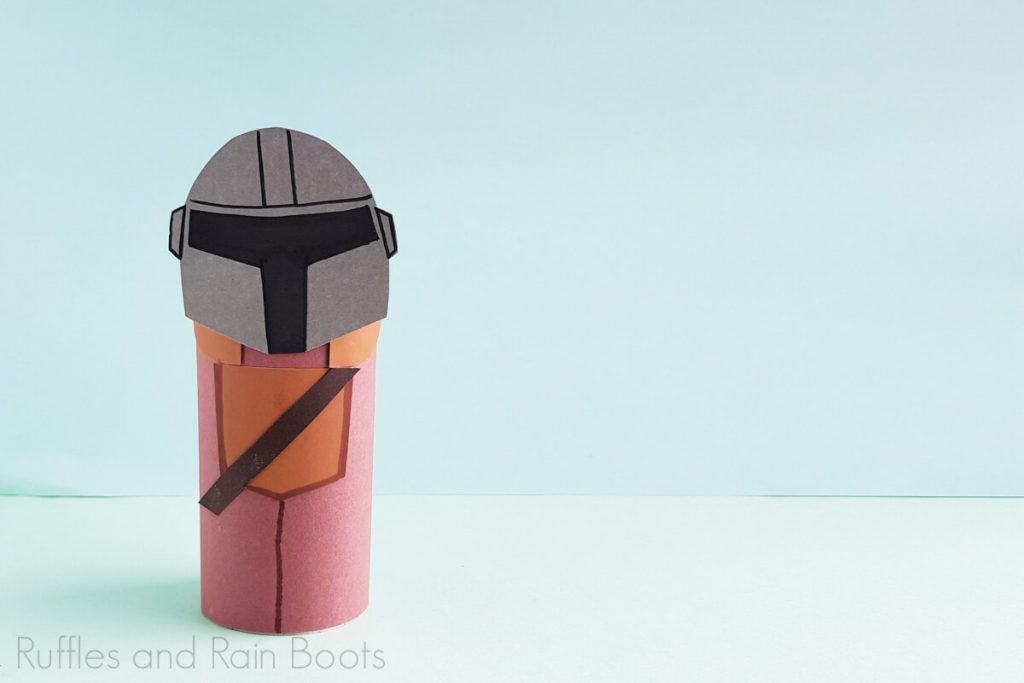 This easy mandalorian paper craft is the easiest mandalorian doll