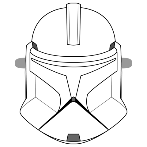Clone trooper mask template free printable papercraft templates