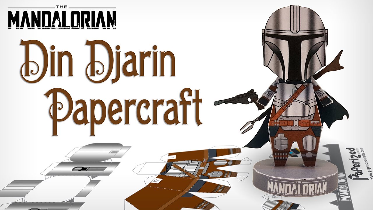 The mandalorian din djarin paperized paperized crafts