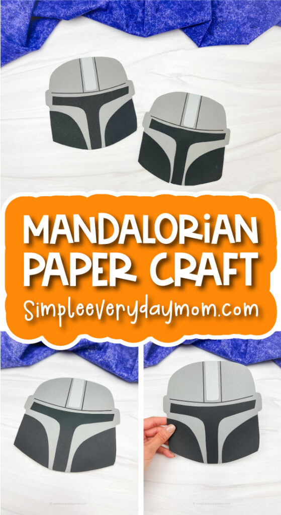 Mandalorian papercraft for kids free template