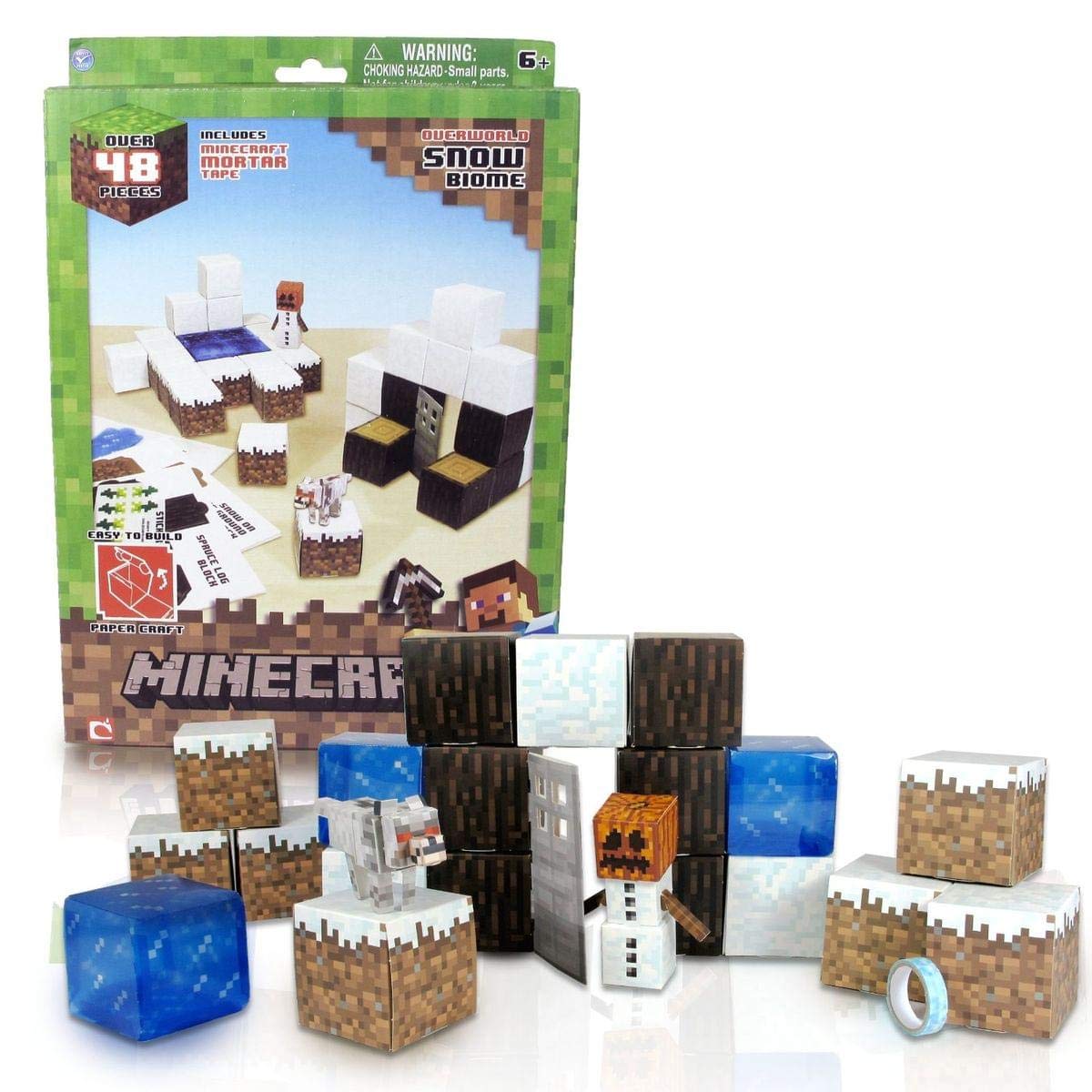 Minecraft papercraft snow set toys games