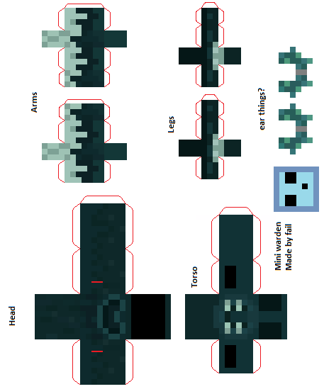 Pixel papercraft