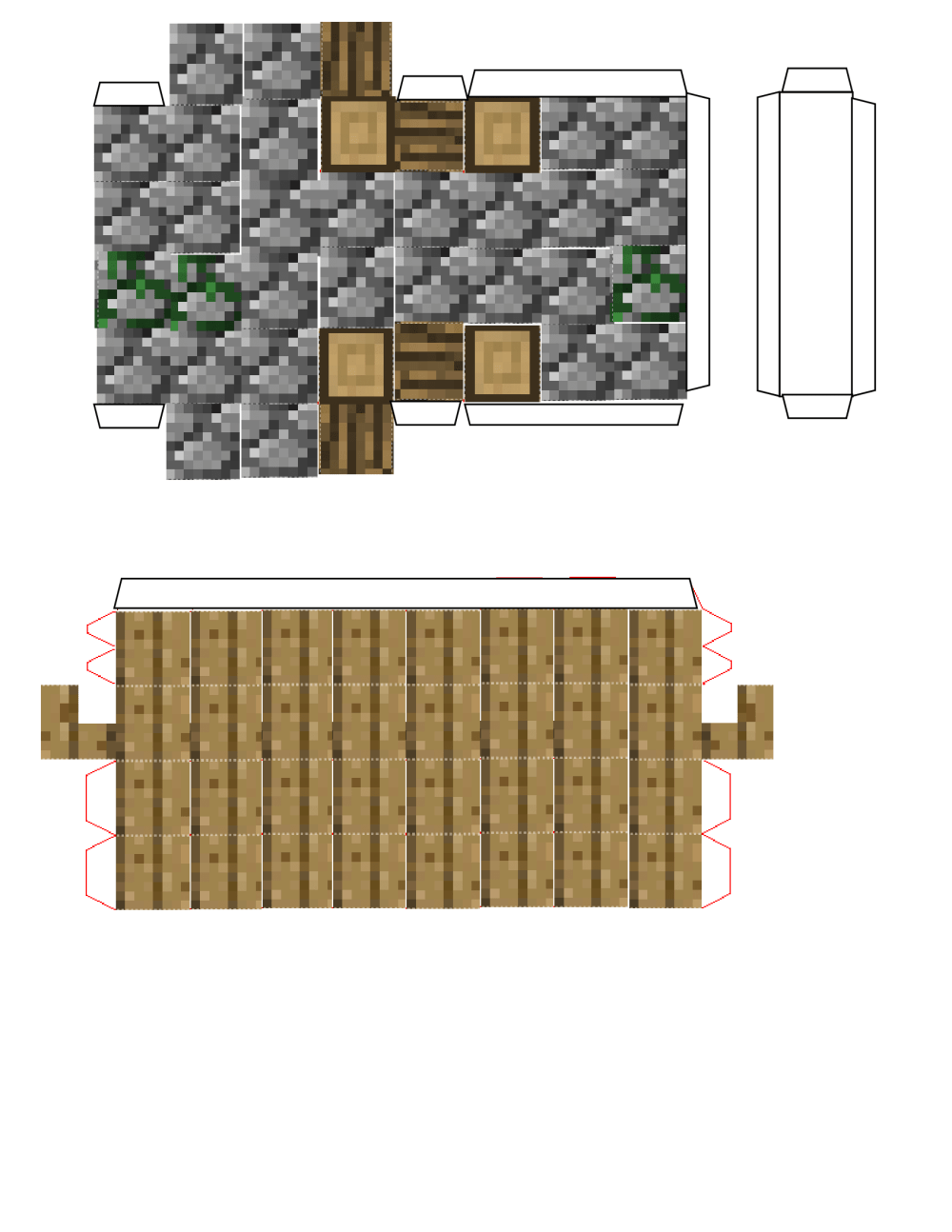 Pixel papercraft