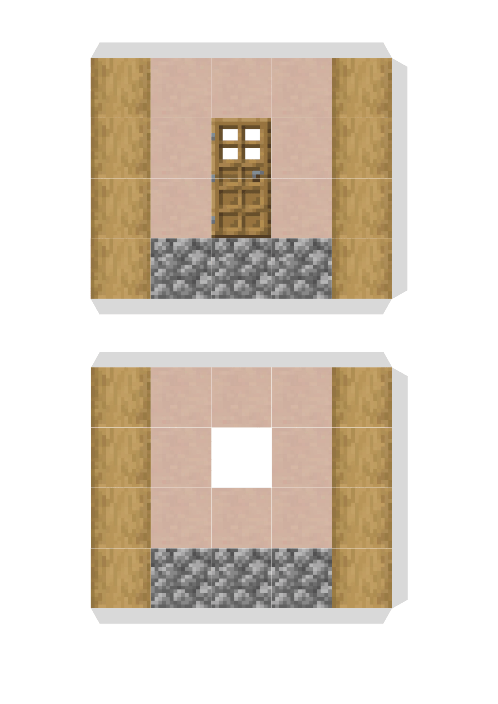 Pixel papercraft