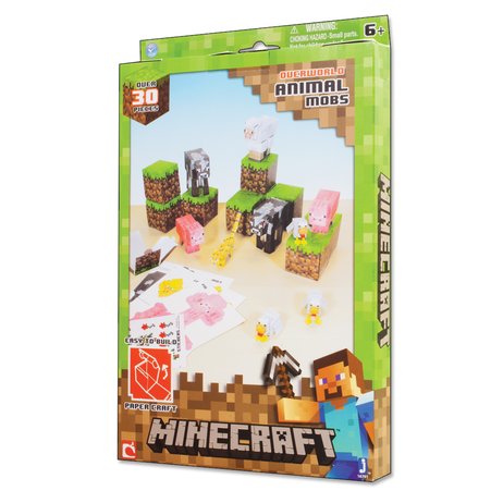 Minecraft paper craft overworld animal mobs